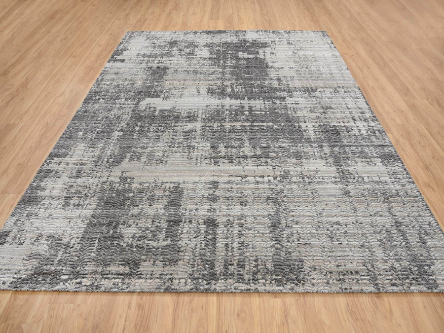 8'1" x 10'0" | Brown Loom Abstract | Wool | 25142