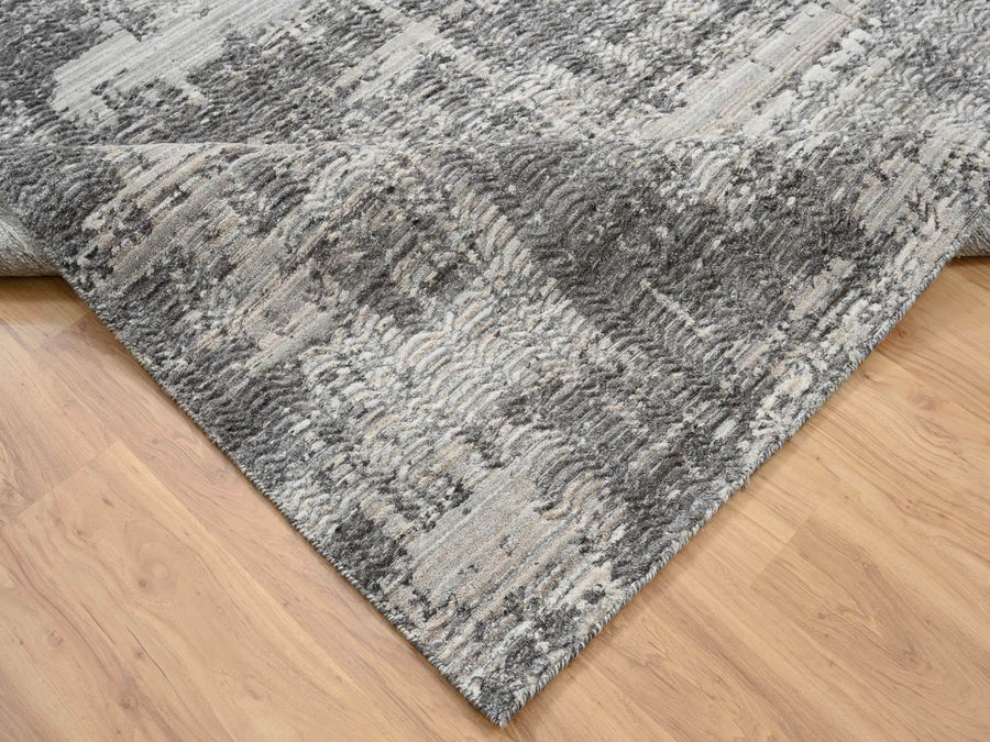8'1" x 10'0" | Brown Loom Abstract | Wool | 25142