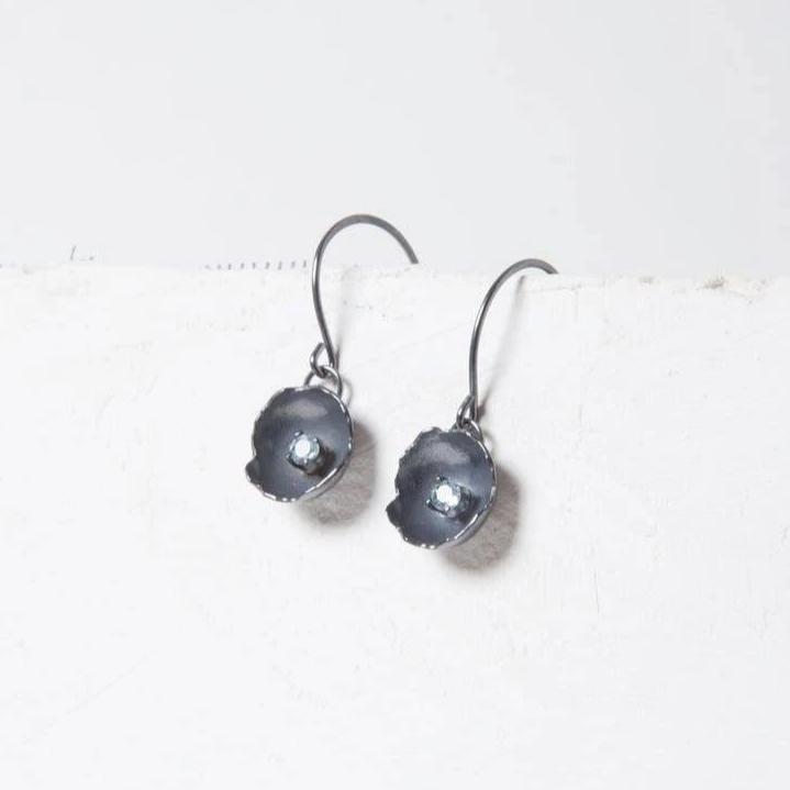Eggshell Single OX Topaz Earrings