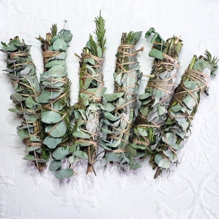 Eucalyptus, Mint, Rosemary Smudge Stick