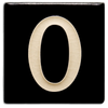 Motawi 4x4 House Numbers 0-9 | Black - The Artisan's Bench
