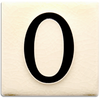 Motawi 4x4 House Numbers 0-9 | White