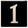 Motawi 4x4 House Numbers 0-9 | Black - The Artisan's Bench