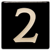 Motawi 4x4 House Numbers 0-9 | Black - The Artisan's Bench