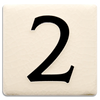 Motawi 4x4 House Numbers 0-9 | White