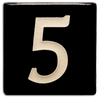 Motawi 4x4 House Numbers 0-9 | Black - The Artisan's Bench