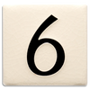 Motawi 4x4 House Numbers 0-9 | White