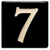 Motawi 4x4 House Numbers 0-9 | Black - The Artisan's Bench
