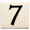 Motawi 4x4 House Numbers 0-9 | White