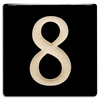 Motawi 4x4 House Numbers 0-9 | Black - The Artisan's Bench