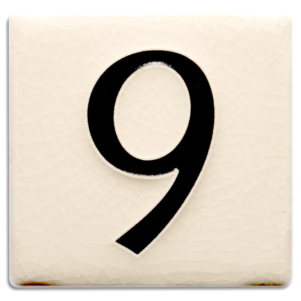 Motawi 4x4 House Numbers 0-9 | White