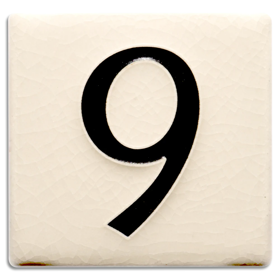 Motawi 4x4 House Numbers 0-9 | White