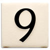 Motawi 4x4 House Numbers 0-9 | White
