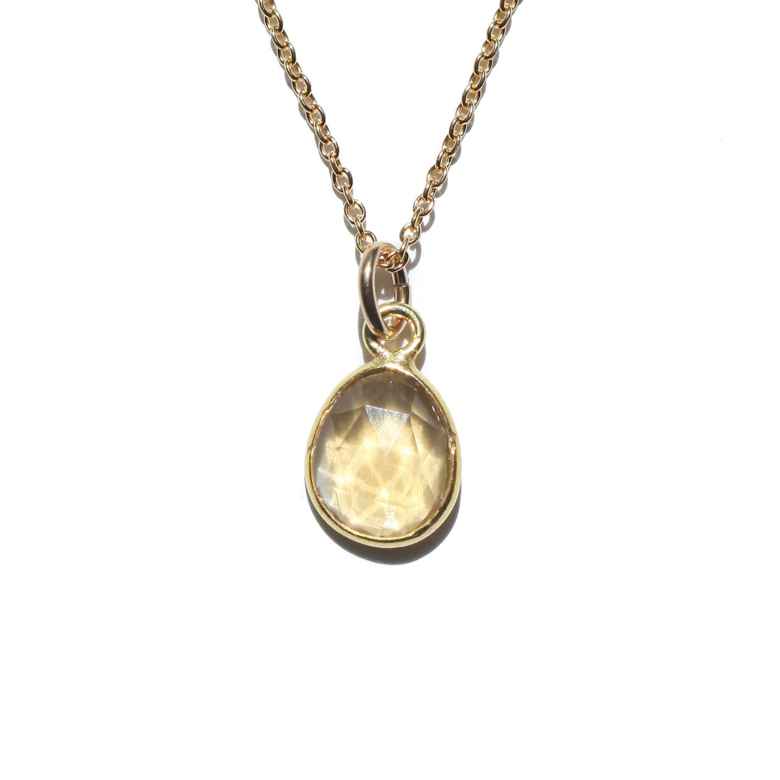 Citrine Gold Necklace | November