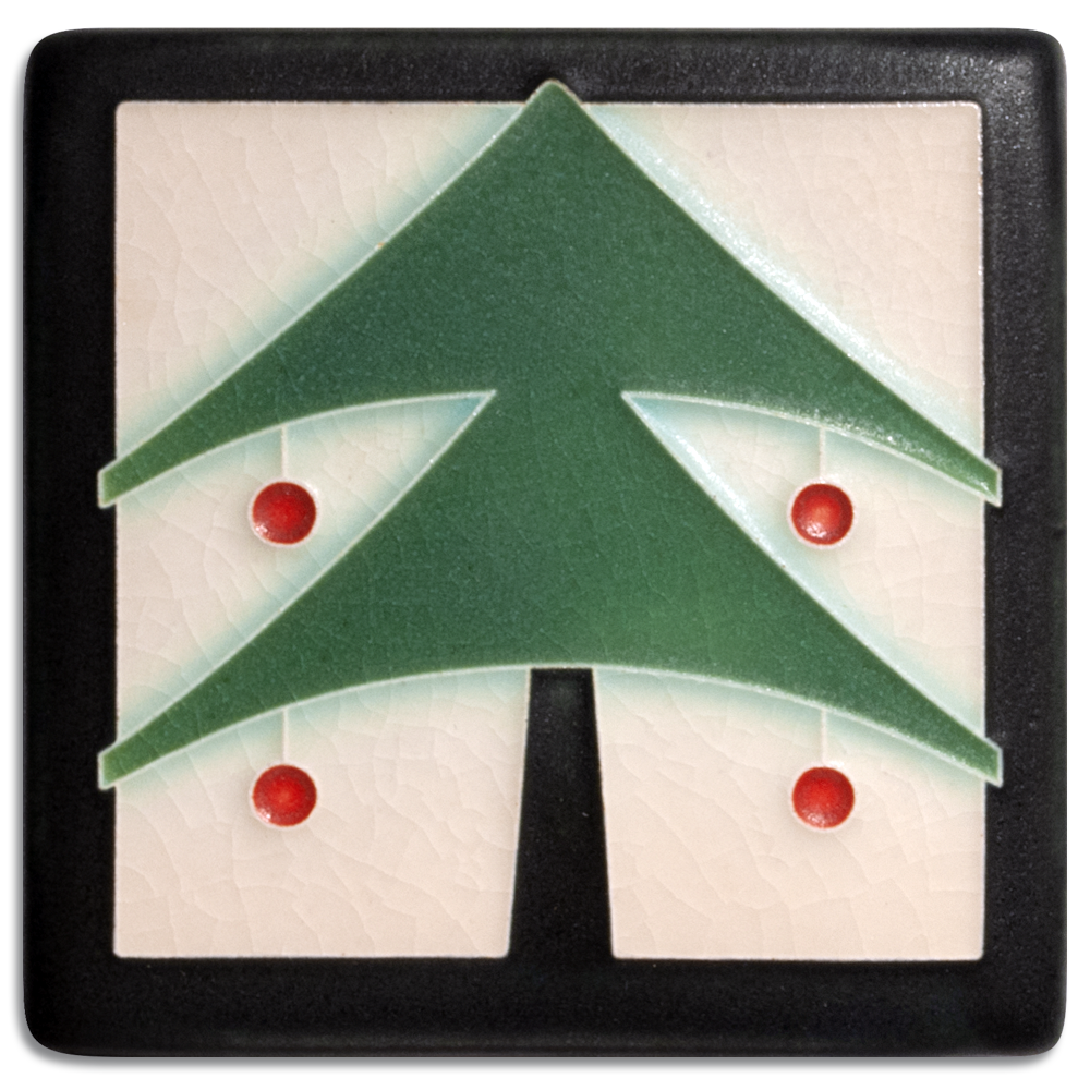 Motawi Christmas Tree in Peppermint - 4x4