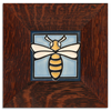Motawi Bee in Light Blue - 4x4 - Artisan's Bench