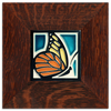 Motawi Butterfly in Turquoise - 4x4 - The Artisan's Bench