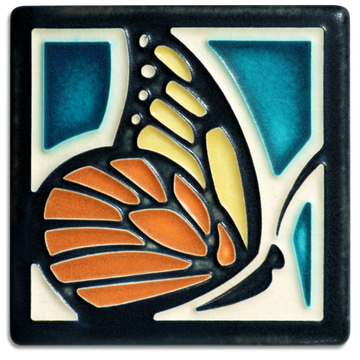 Motawi Butterfly in Turquoise - 4x4