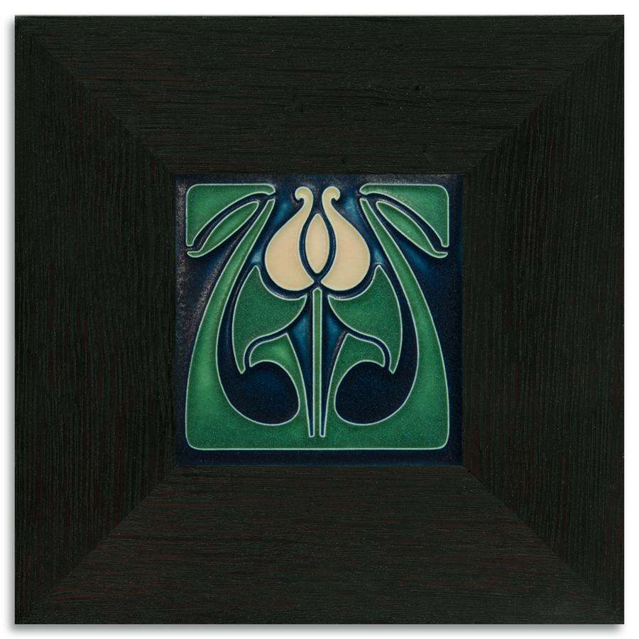 Motawi Tulip Bud in Indigo - 4x4