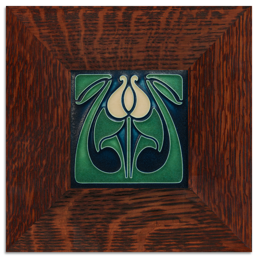 Motawi Tulip Bud in Indigo - 4x4