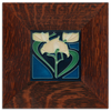 Motawi Freesia in Indigo - 4x4 - The Artisan's Bench