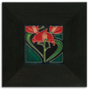 Motawi Freesia in Red - 4x4 - The Artisan's Bench