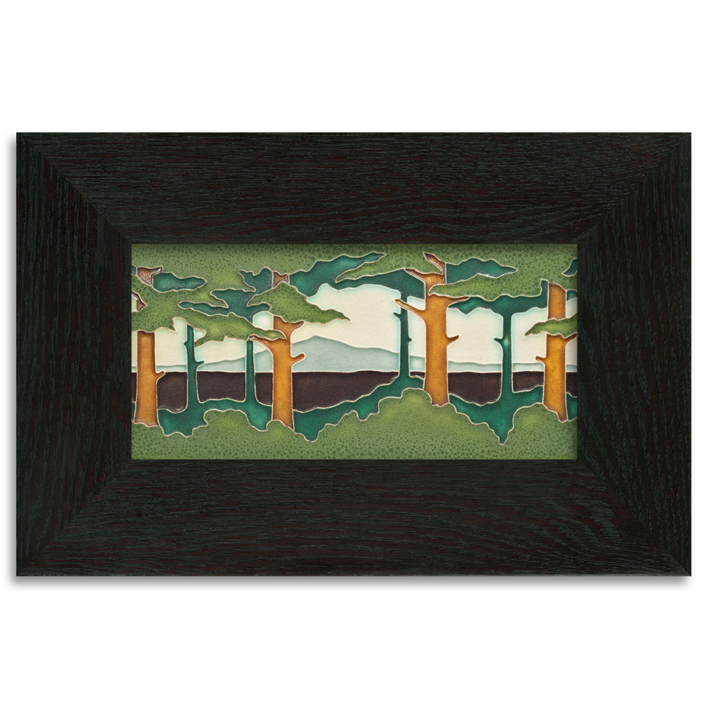 Motawi Pine Landscape Spring Horizontal - 4x8