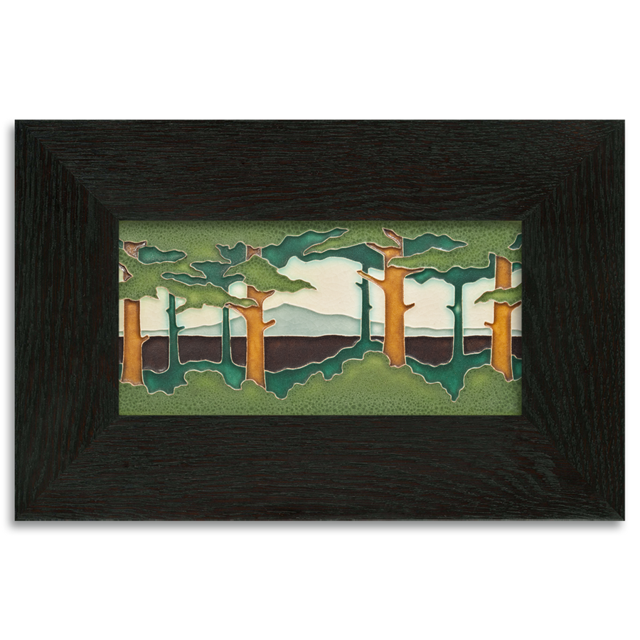 Motawi Pine Landscape Spring Horizontal - 4x8