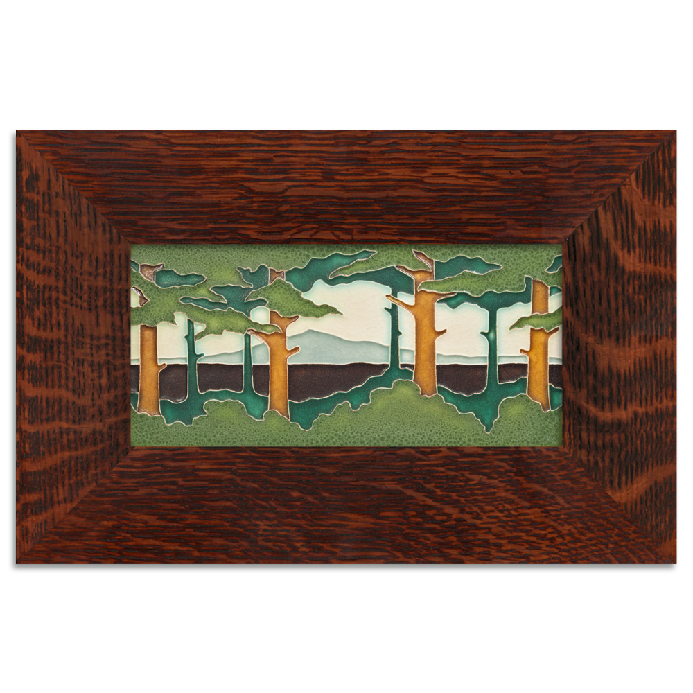 Motawi Pine Landscape Spring Horizontal - 4x8