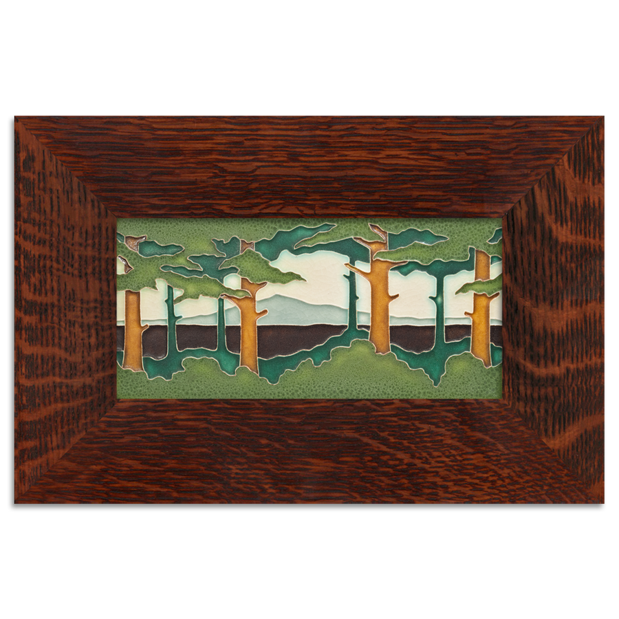 Motawi Pine Landscape Spring Horizontal - 4x8