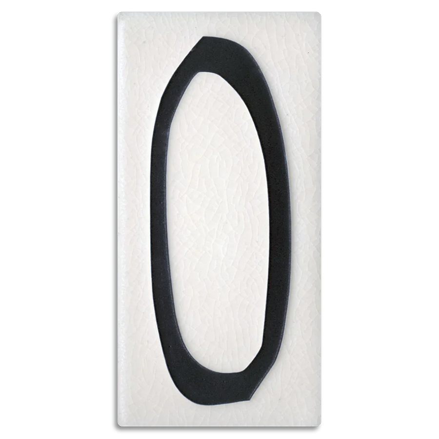 Motawi 4x8 House Numbers 0-9 | White