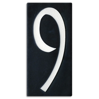 Motawi 4x8 House Numbers 0-9 | Black