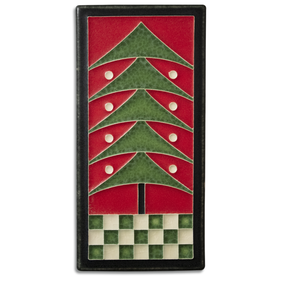 Motawi Dard Hunter Tree in Red - 4x8