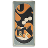 Motawi Calico Cat in Storm Blue - 4x8