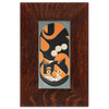 Motawi Calico Cat in Storm Blue - 4x8