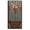 Motawi Checkerpot Rose in Stone - 4x8