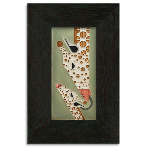 Motawi Giraffe & A Half in Sage *Retiring* - 4x8