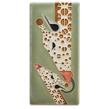 Motawi Giraffe & A Half in Sage *Retiring* - 4x8
