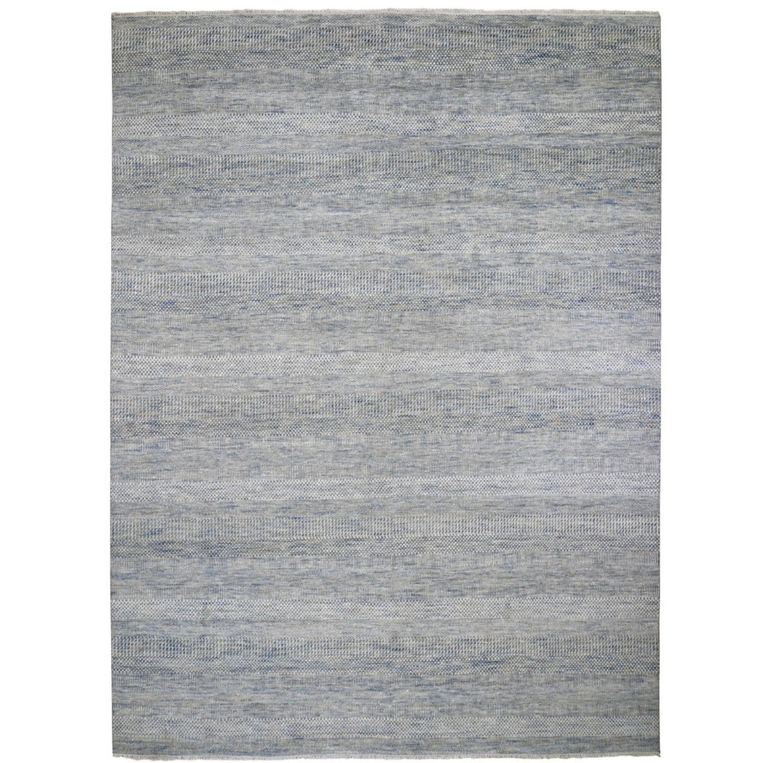 9'1"x12'0" | Blue Rug | Wool and Silk | 21314