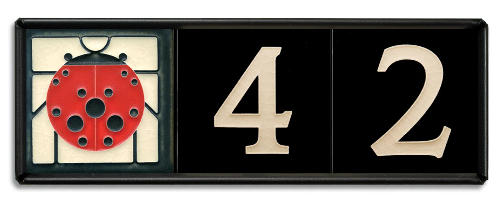 Motawi 4x4 House Number Frame | 3-Slot