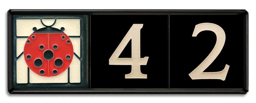 Motawi 4x4 House Number Frame | 3-Slot