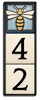 Motawi 4x4 House Number Frame | 3-Slot