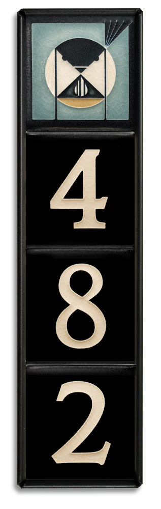 Motawi 4x4 House Number Frame | 4-Slot