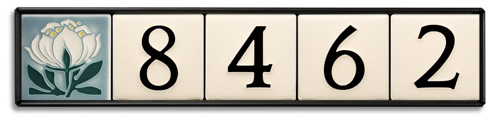 Motawi 4x4 House Number Frame | 5-Slot