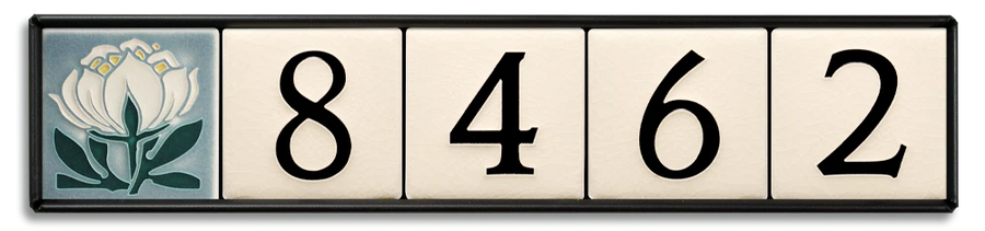 Motawi 4x4 House Number Frame | 5-Slot