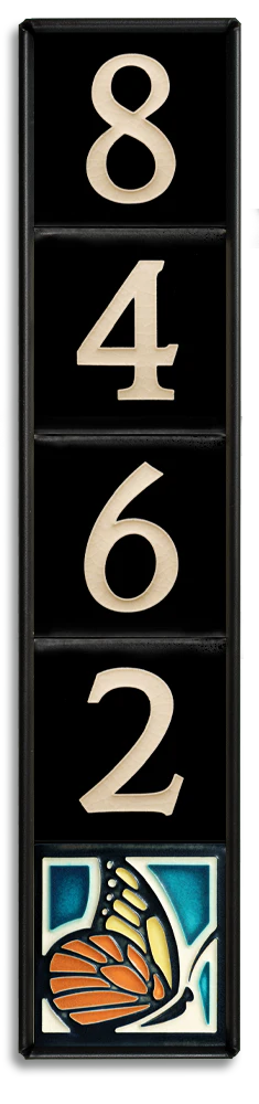 Motawi 4x4 House Number Frame | 5-Slot