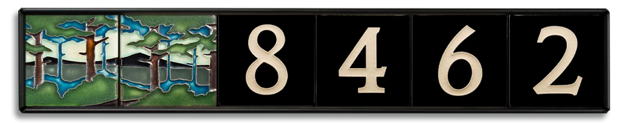 Motawi 4x4 House Number Frame | 6-Slot