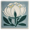 Motawi Peony Bloom in Grey Blue - 4x4