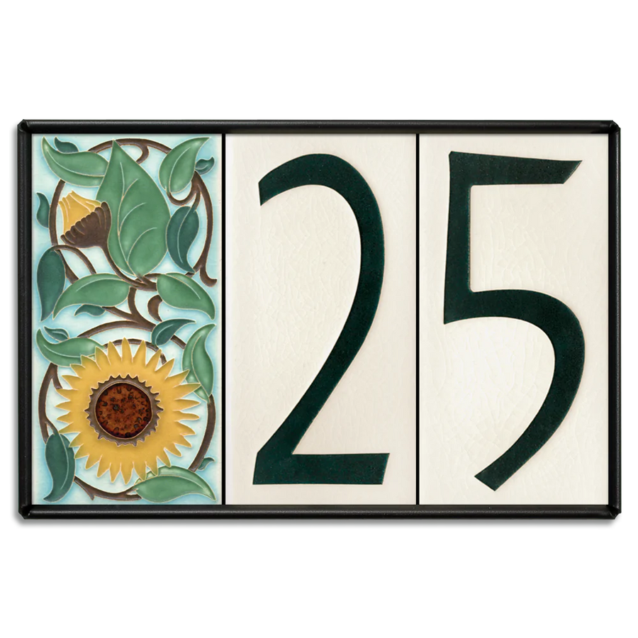 Motawi 4x8 House Number Frame | 3-Slot