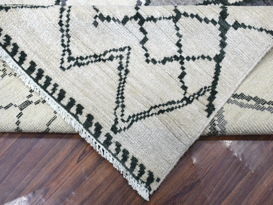 8'0"x10'0" | Ivory Moroccan | Wool | 21313